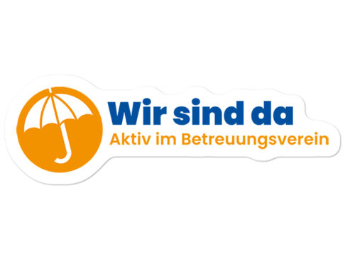 Aufkleber "Wir sind da" (25 Stück)